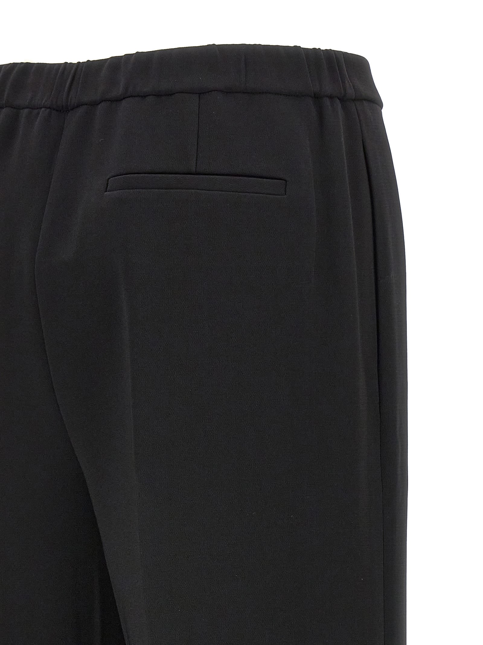 Theory Wide Pull On Pants In Black