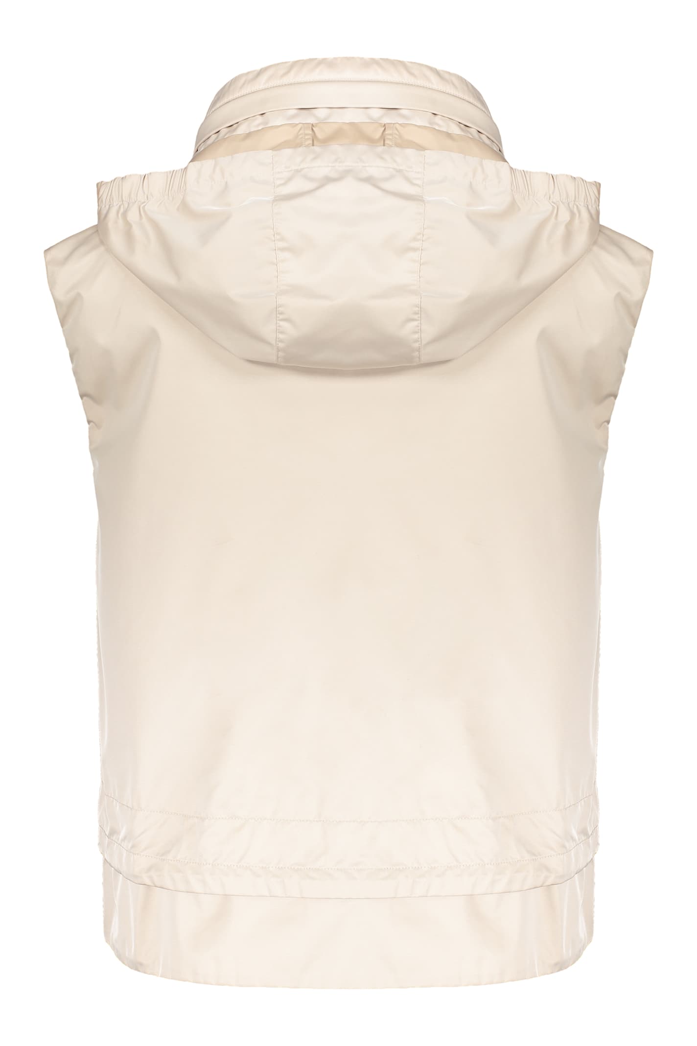 Moorer Technical Fabric Vest In Yellow