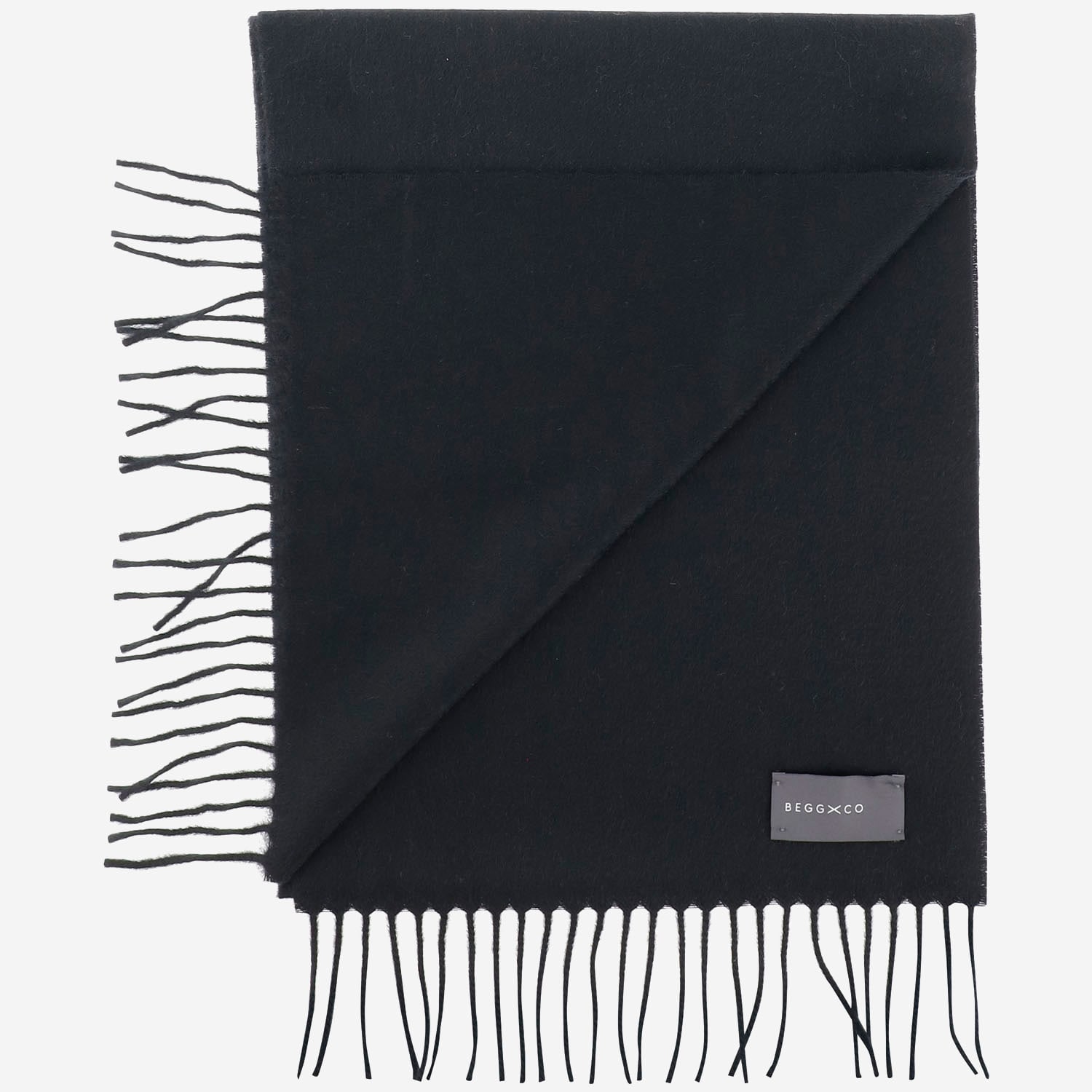 Shop Alex Begg Cashmere Scarf In Black