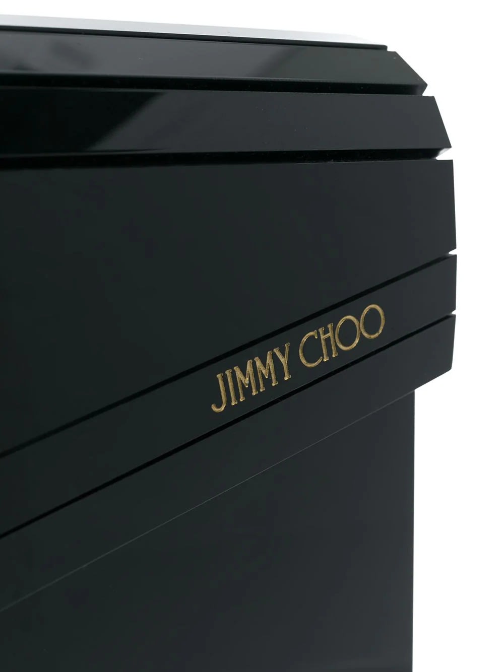 Shop Jimmy Choo Black Acrylic Clutch Bag