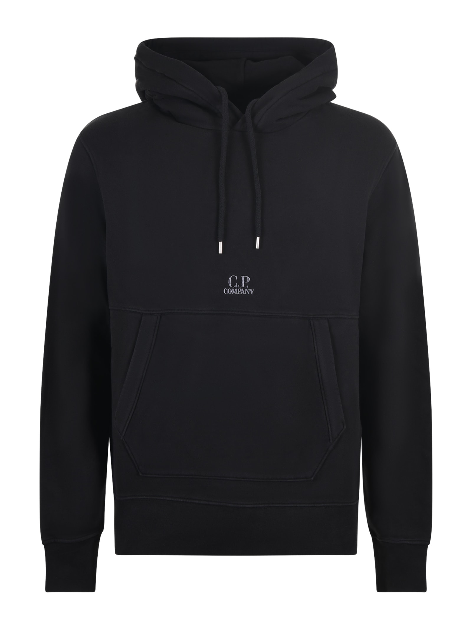 Shop C.p. Company Hoodie  In Cotton In Black