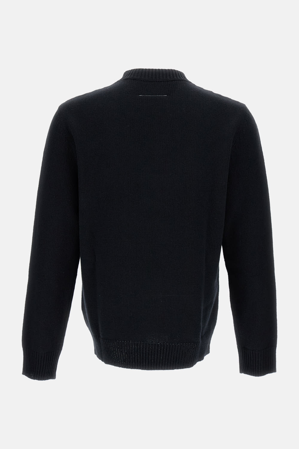 Mm6 Maison Margiela Relaxed Fit Sweater With Tape Detail In Black