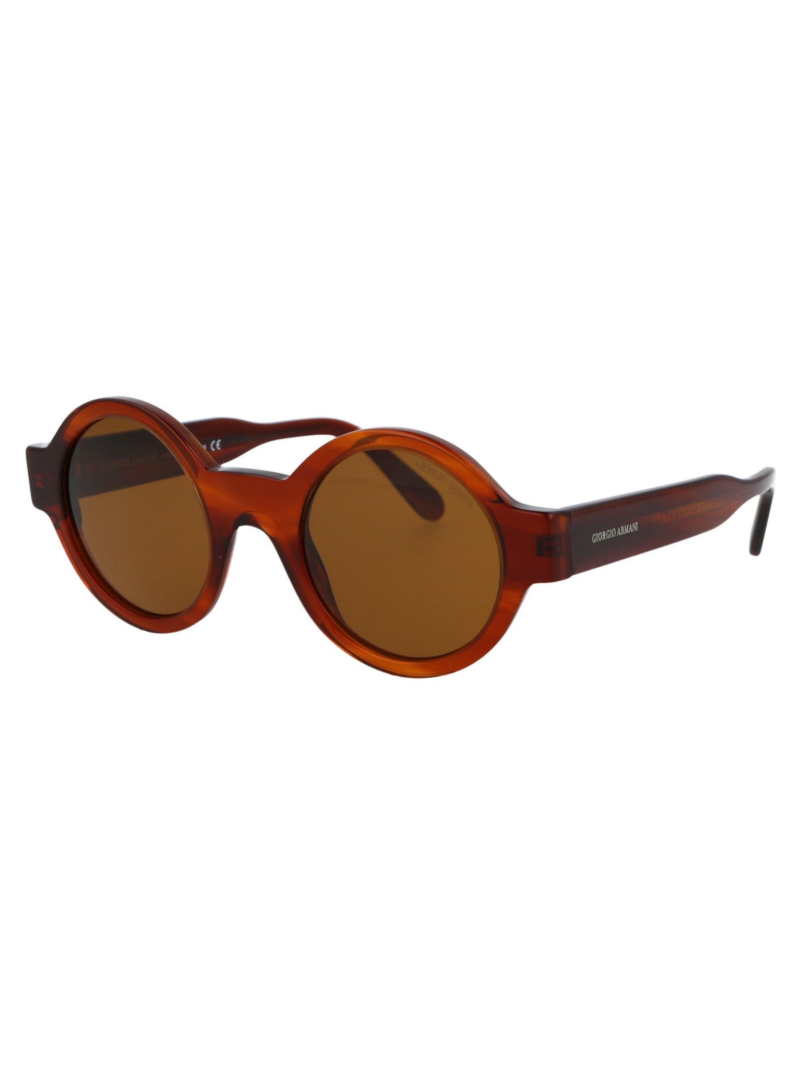 Shop Giorgio Armani 0ar 903m Sunglasses In 594433 Striped Havana