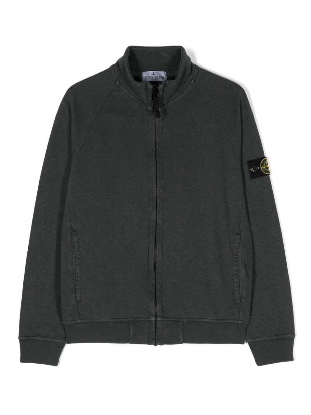 Shop Stone Island Junior Sweatshirt In Blue Grey