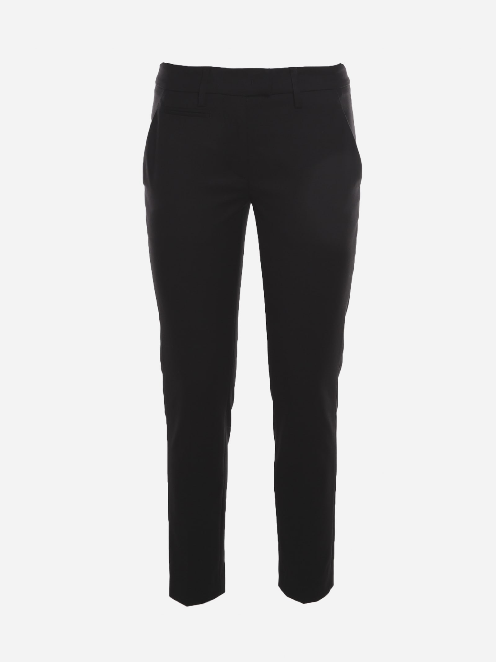 Dondup Perfect Skinny Trousers In Stretch Cotton