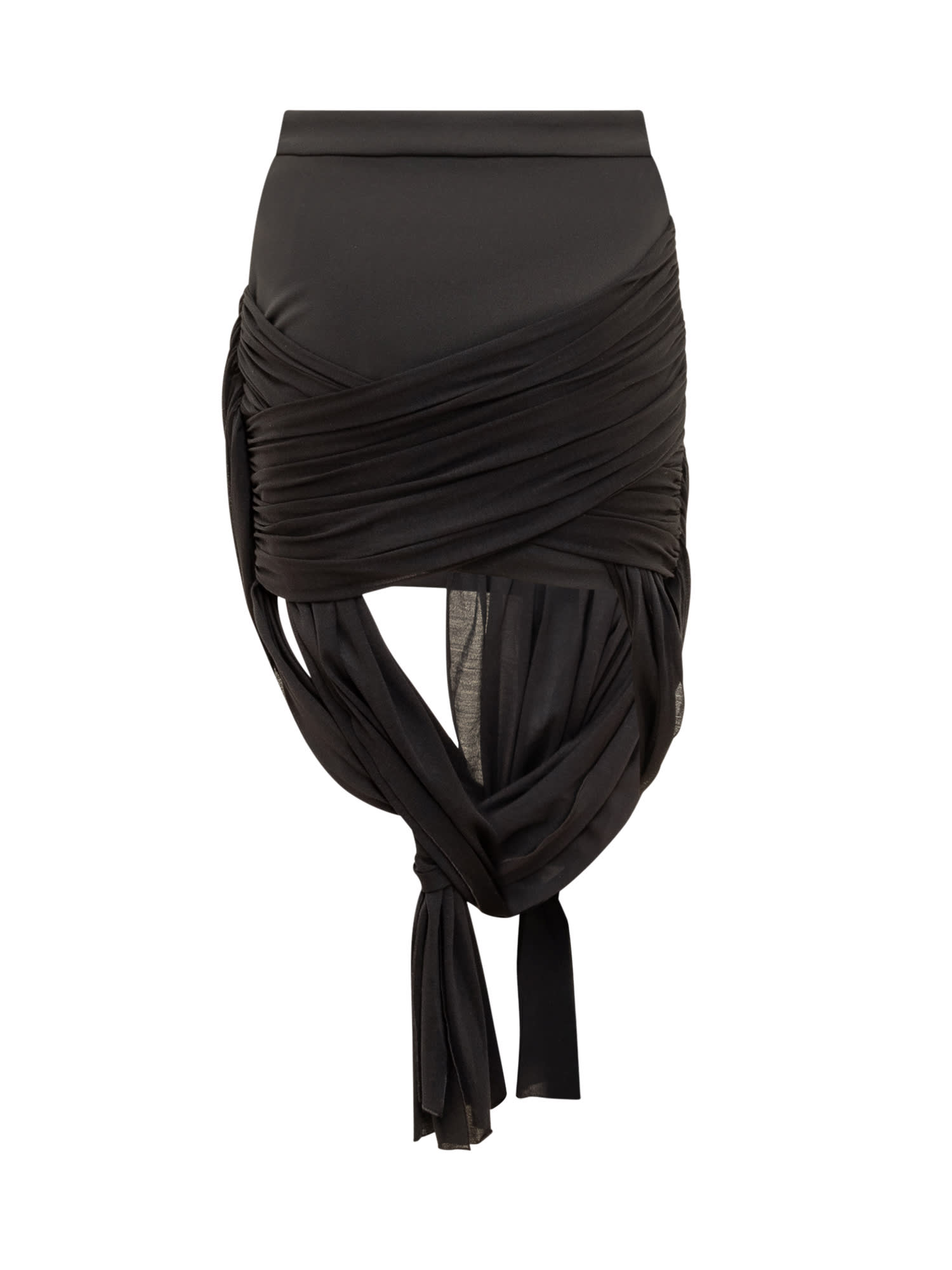 Shop Jw Anderson Skirt With A Woven Design In Black