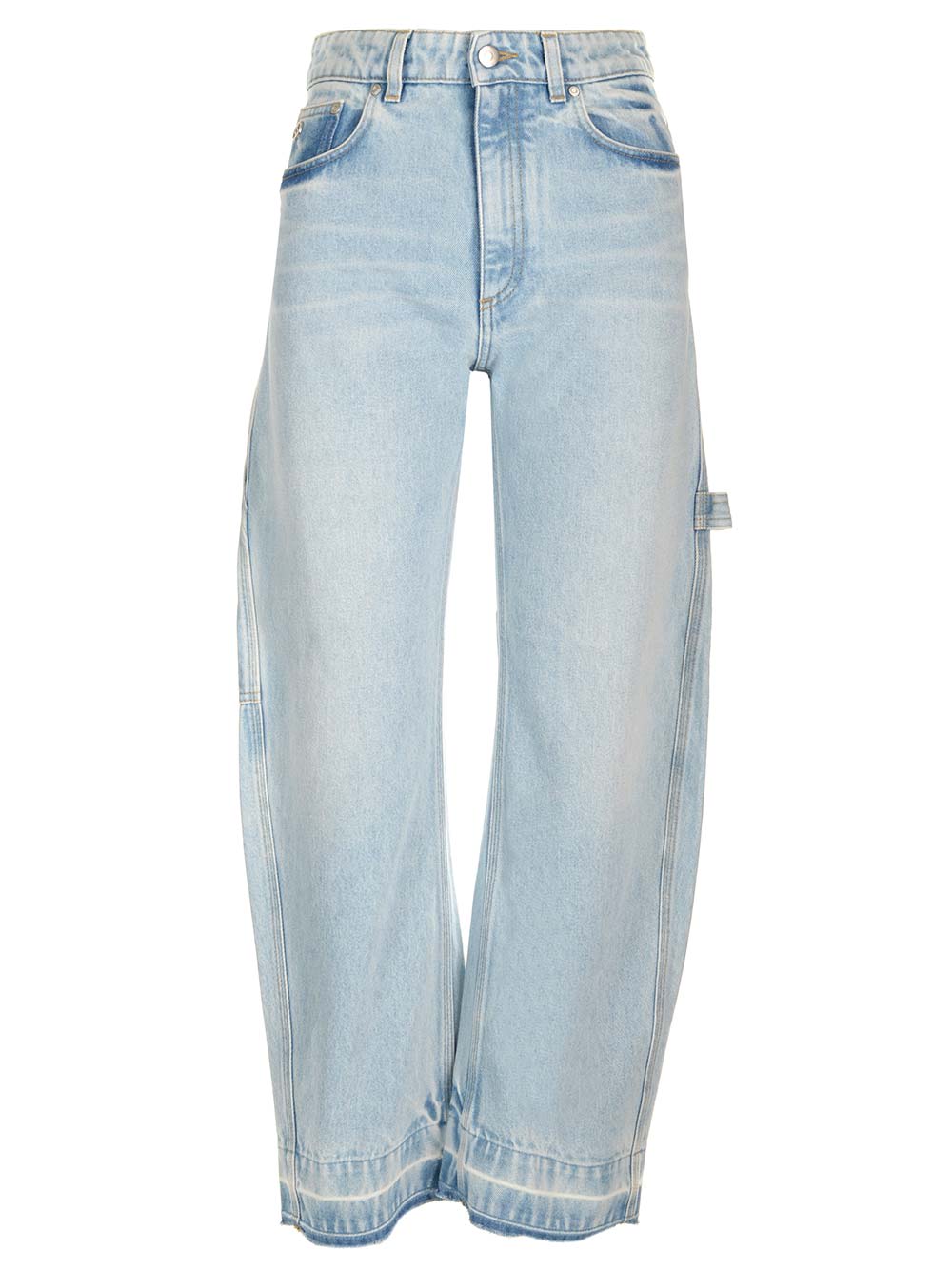 Shop Stella Mccartney Balloon Shape Jeans In Blu