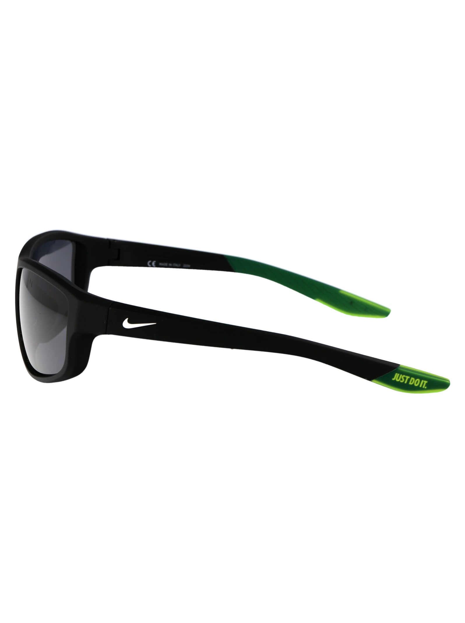 Nike Brazen Fuel Sunglasses In 010 Matte Black Green