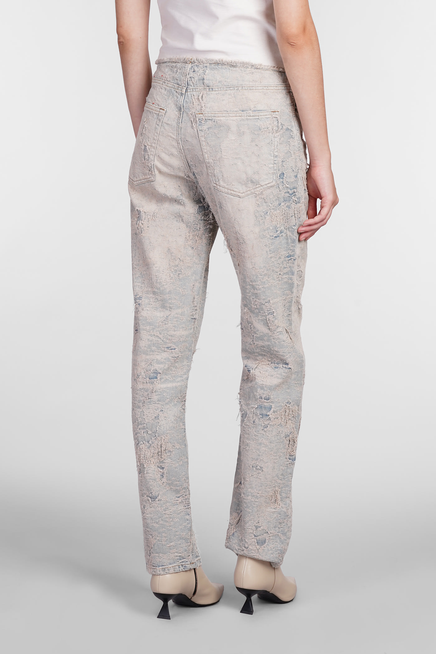 Shop Diesel D Arker Jeans In Blue Cotton