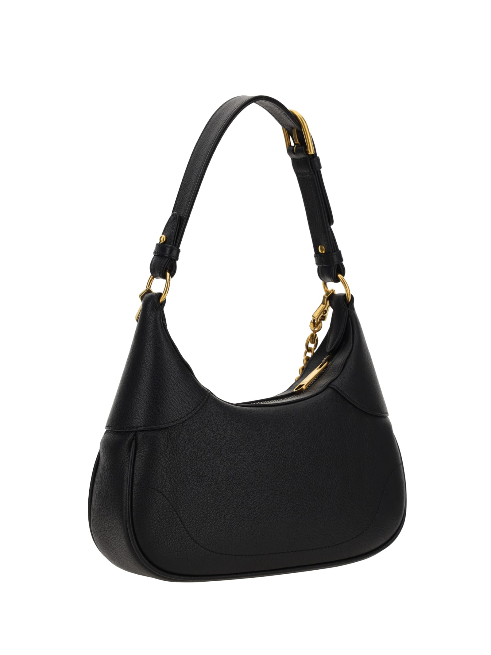 Shop Gucci Aphrodite Shoulder Bag In Black