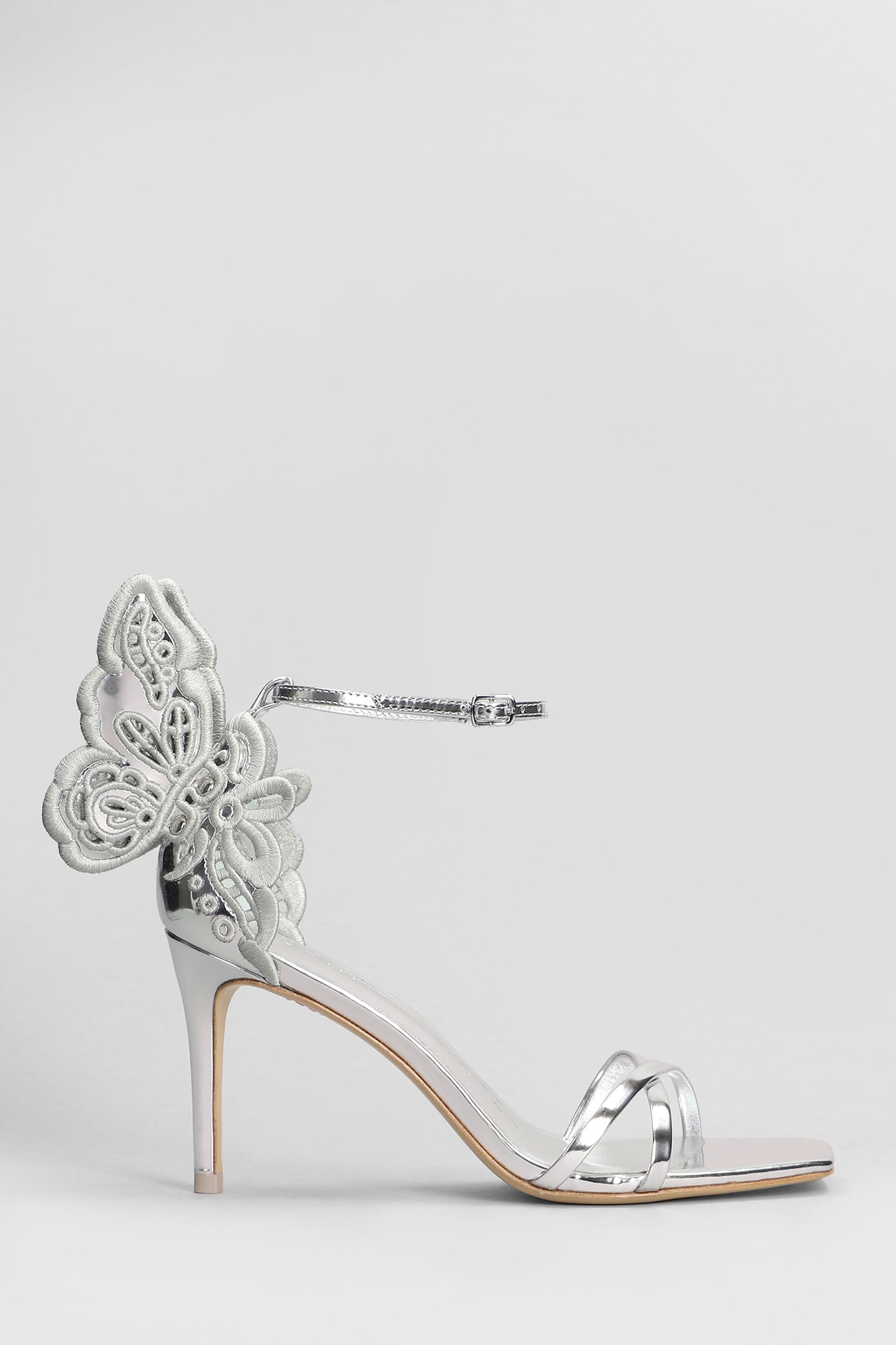 Chiara Sandals In Silver Leather