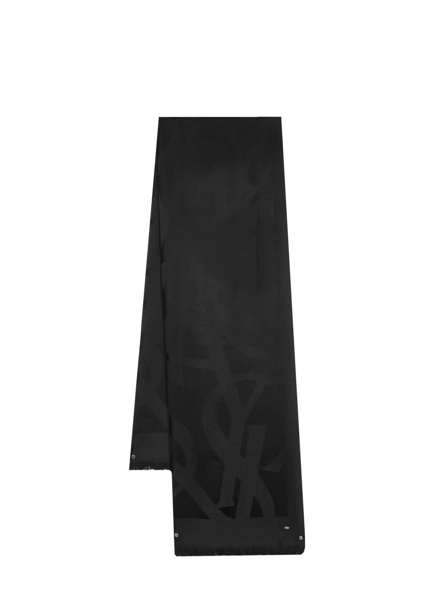 Shop Saint Laurent Scarf In Black