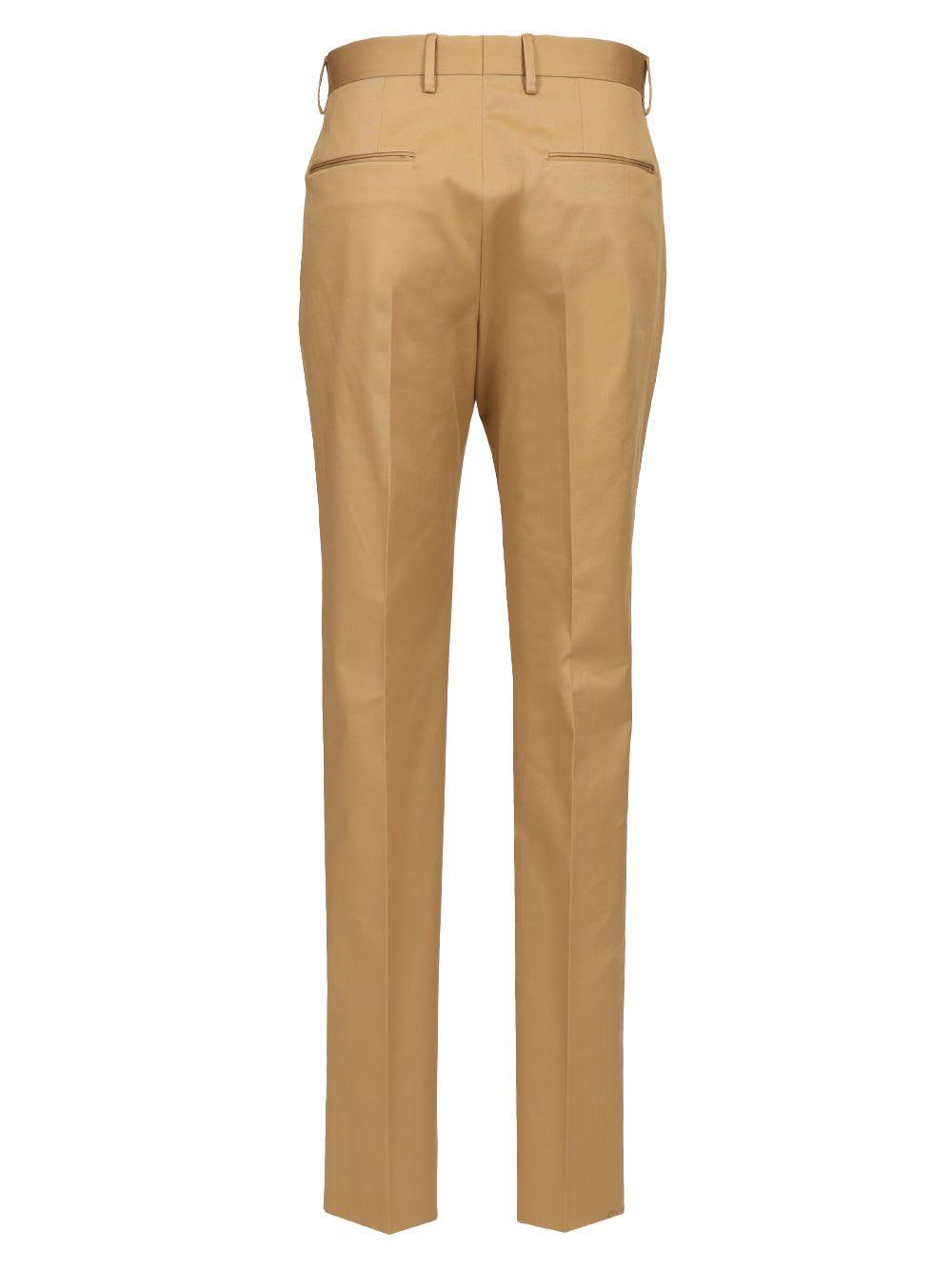 Tagliatore White Flannel Trousers In Beige