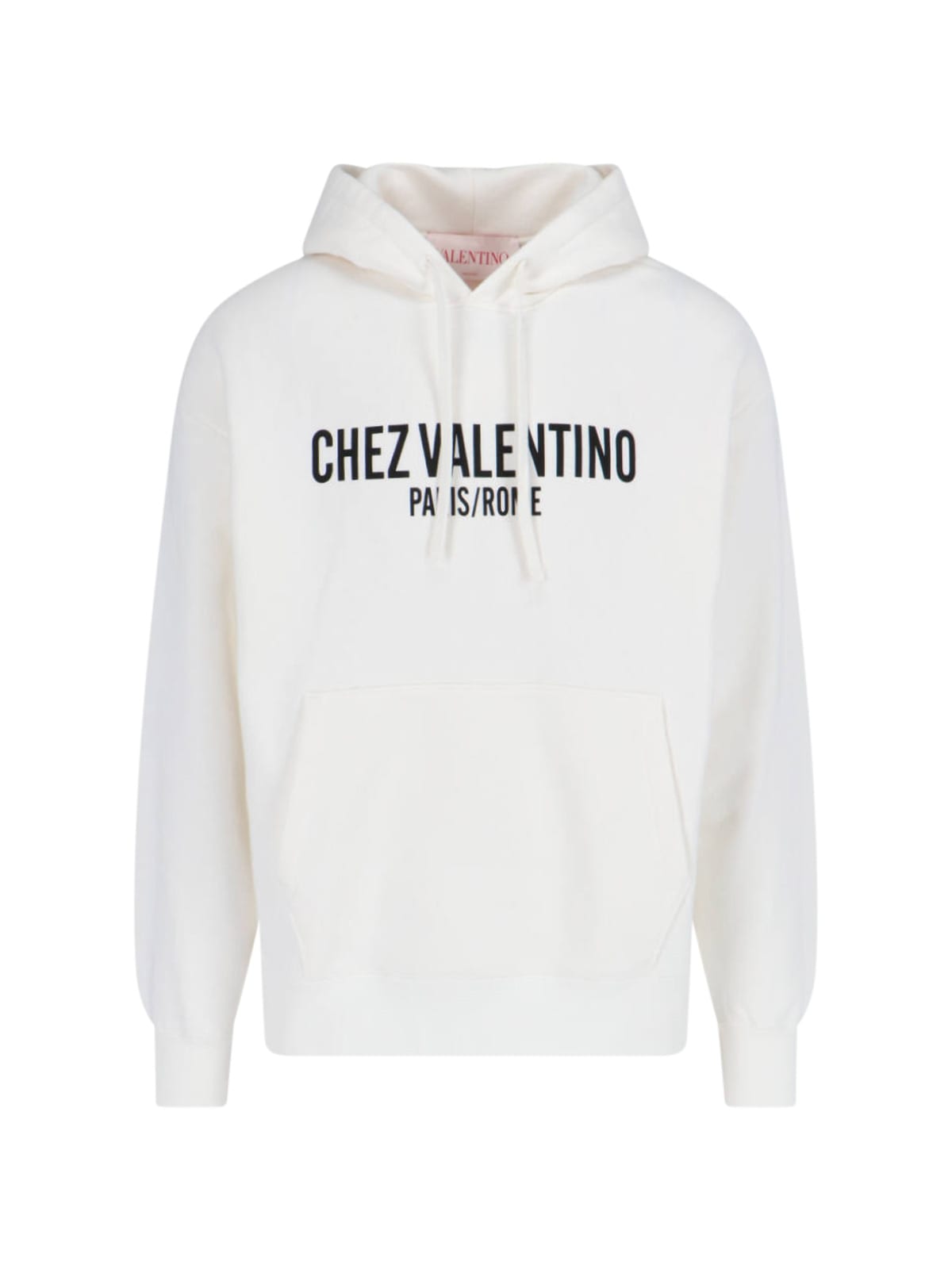 Valentino Chez-print Hoodie In White