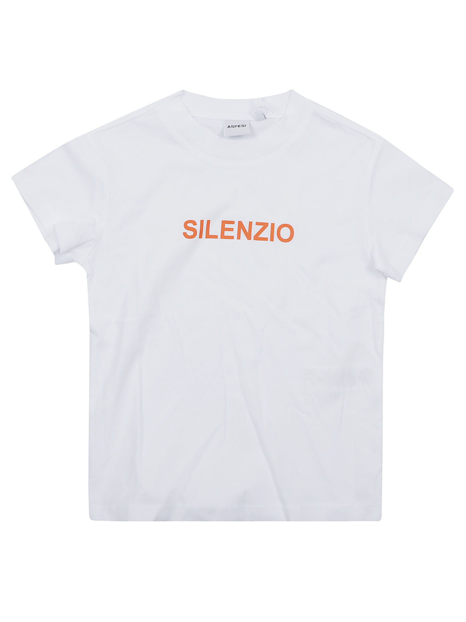 Aspesi Kids' T-shirt M/corta In Bianco Mandarino