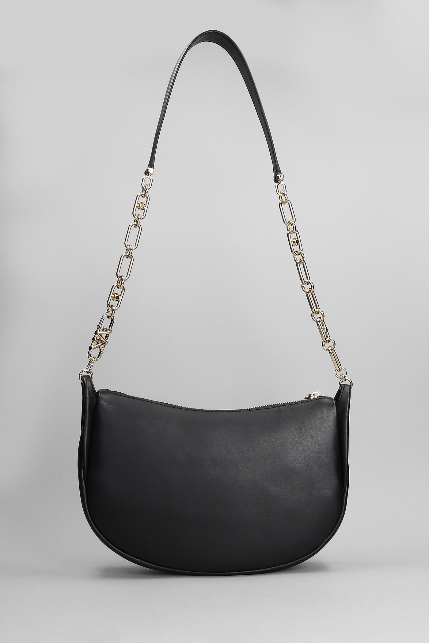 Shop Michael Kors Kendall Shoulder Bag In Black Leather
