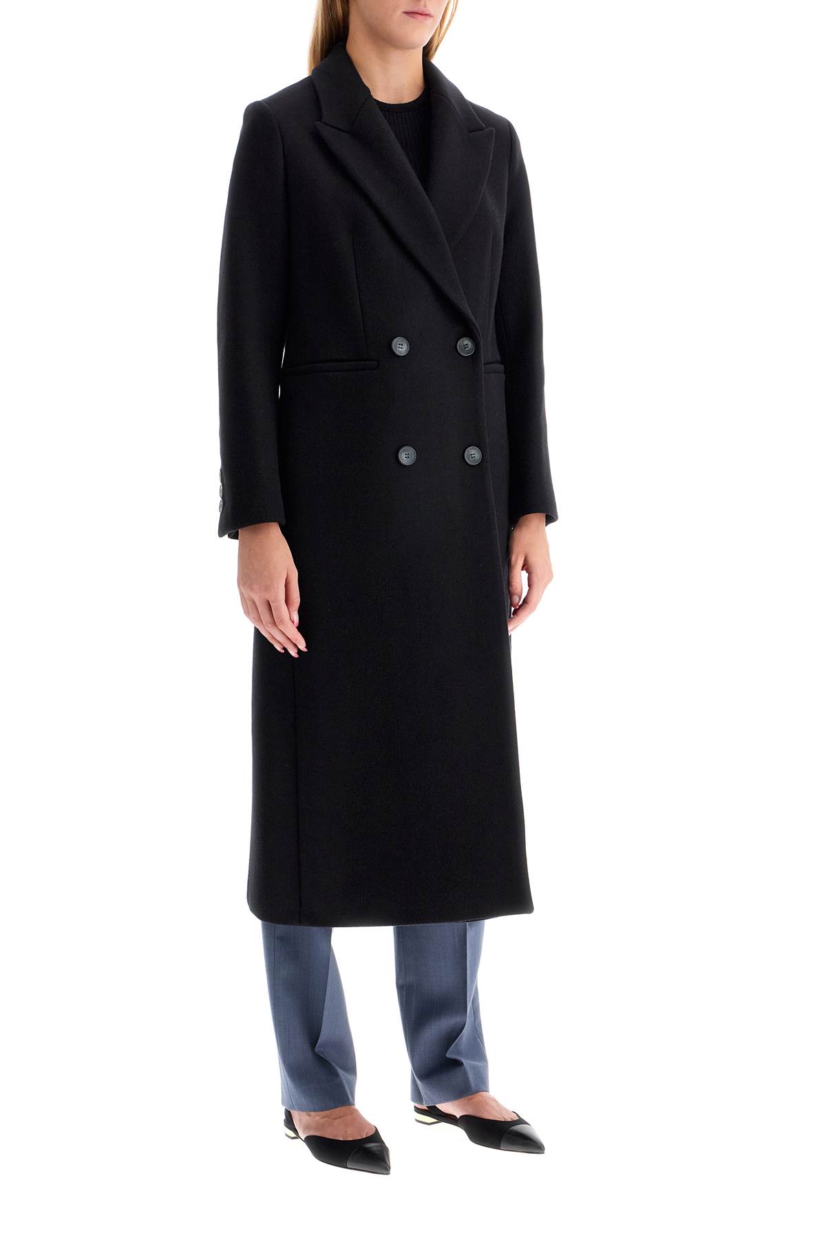 IVY & OAK CAYENNE DOUBLE-BREASTED WOOL COAT 