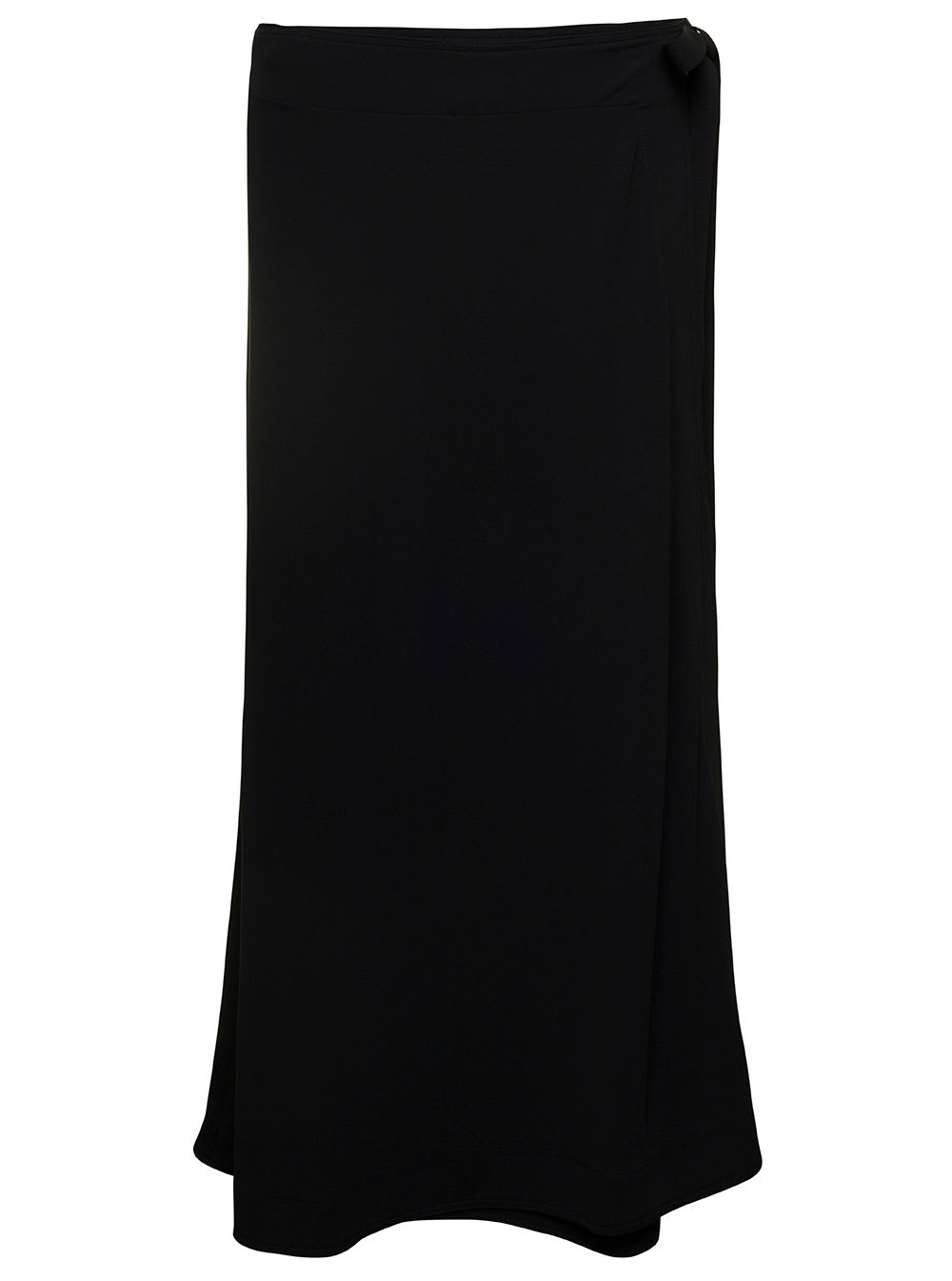 Totême Wrap Maxi Skirt In Black Viscose Woman