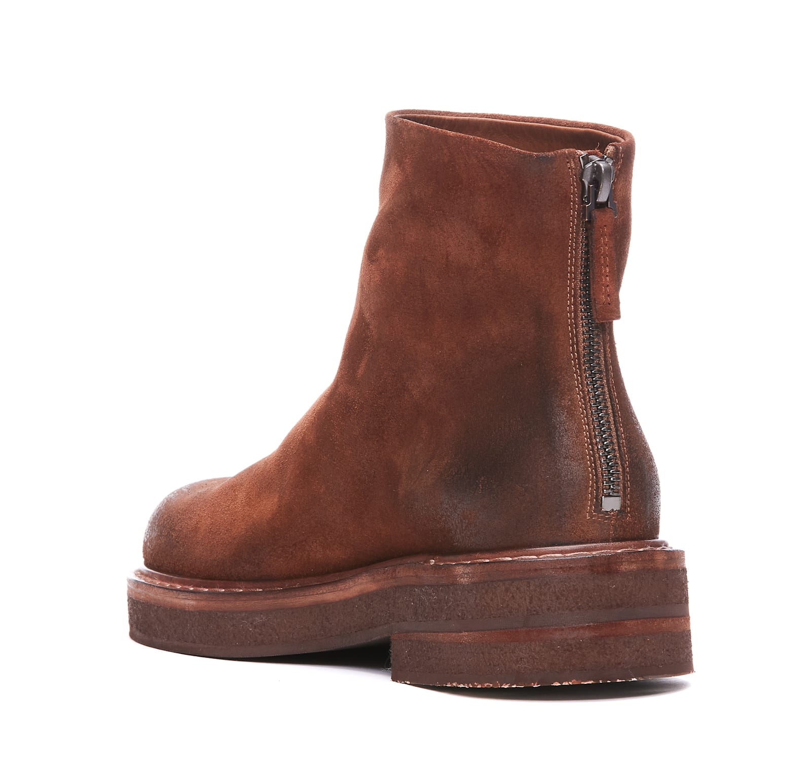 Shop Marsèll Parrucca Booties In Brown