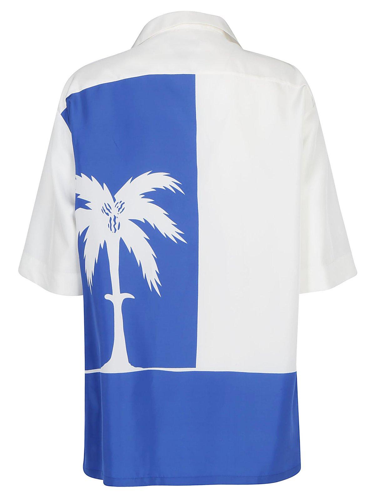 Bottega Veneta Zebra Short-sleeve Shirt In 8826