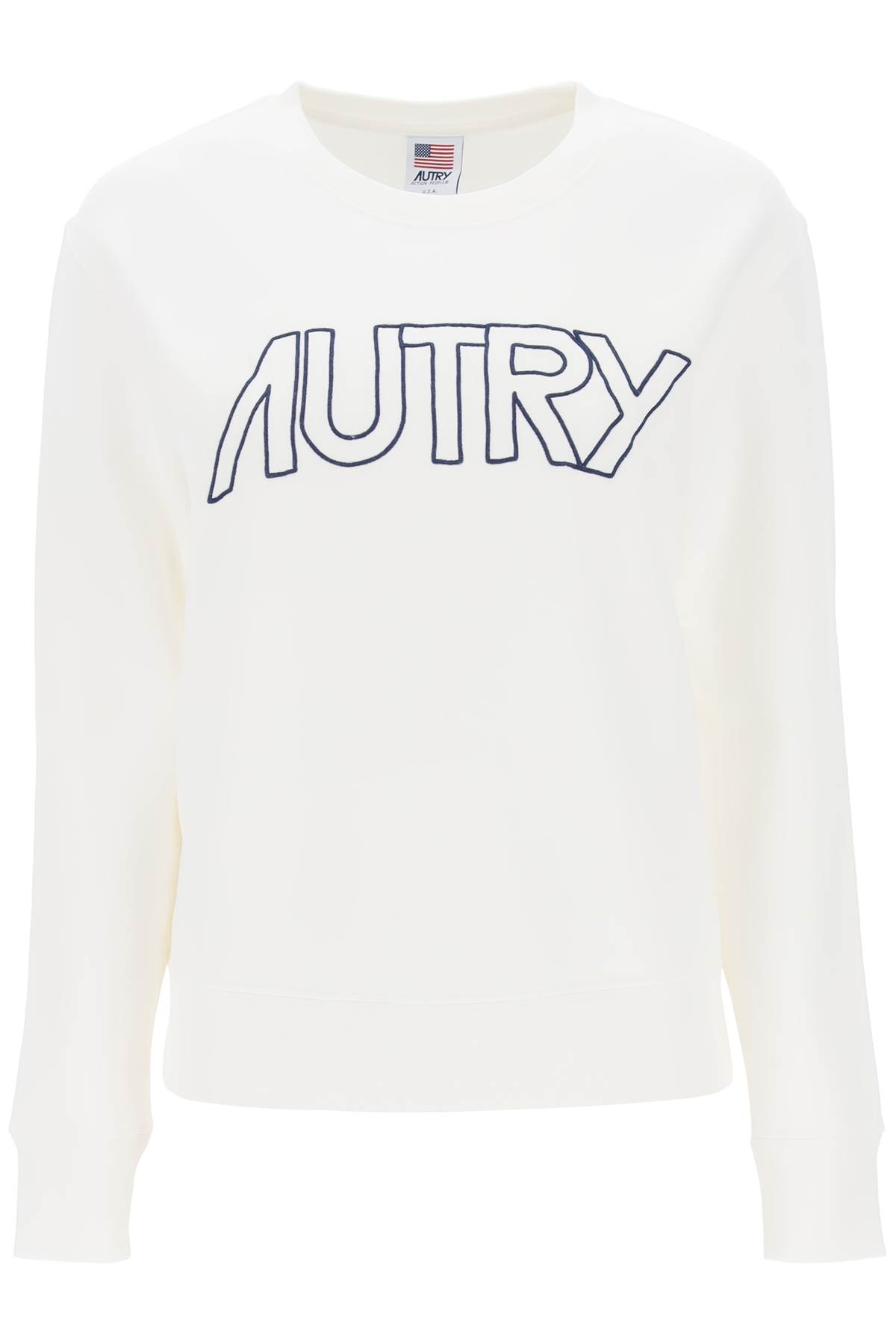 Autry Embroidered Logo Sweatshirt In Metallic