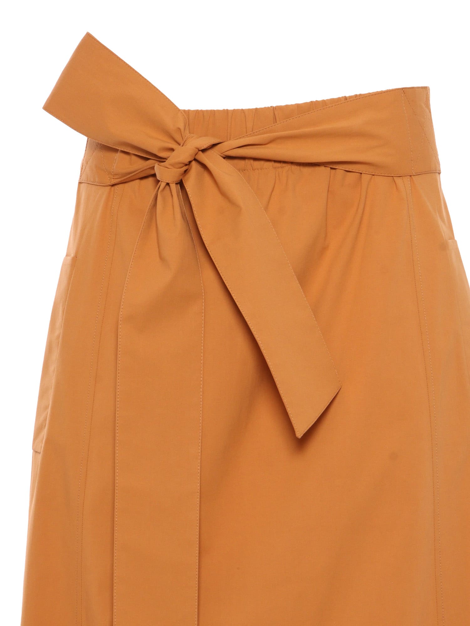 Shop Antonelli Orange Skirt With Bow