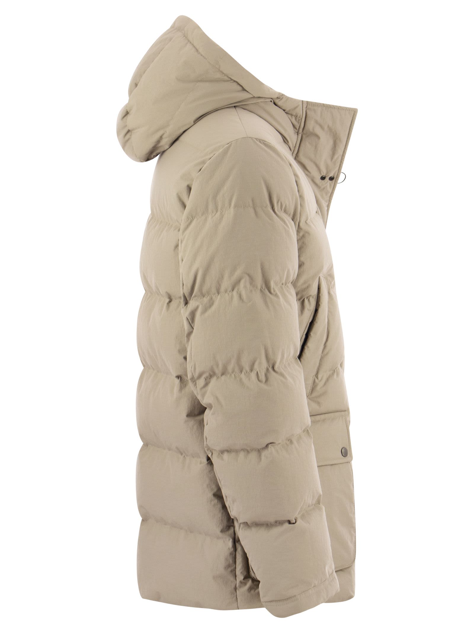 Shop Fay Feather Jacket 3 Hooks In Stone