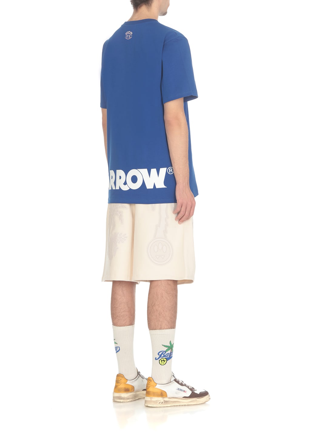 Shop Barrow T-shirt With Logo In Blu