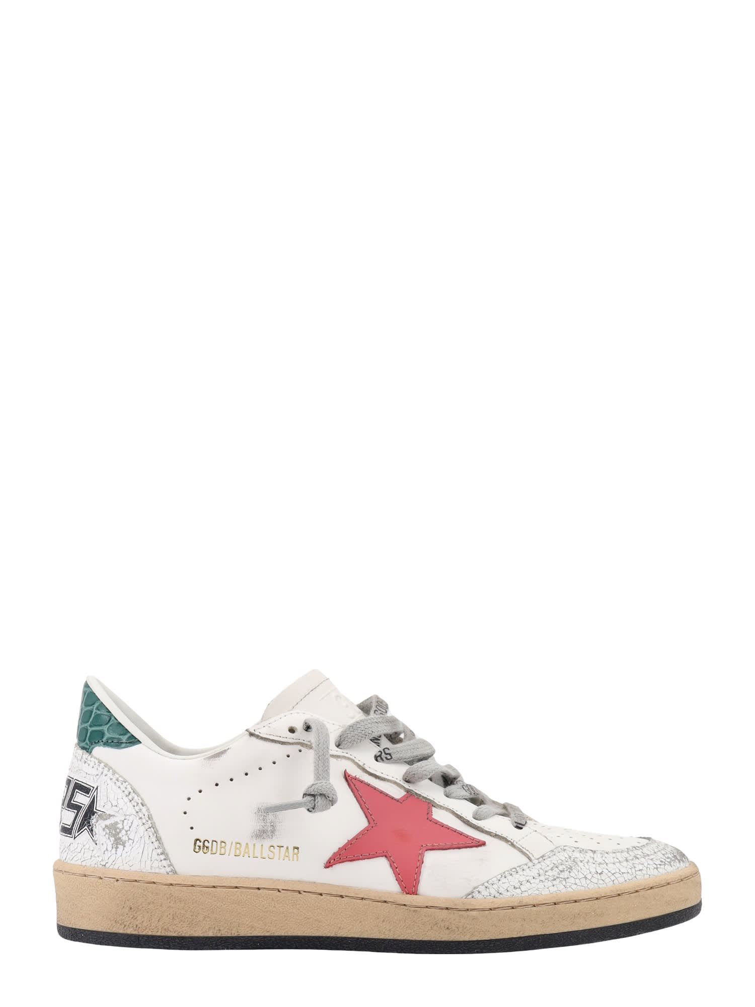 Shop Golden Goose Ball Star Sneakers In White