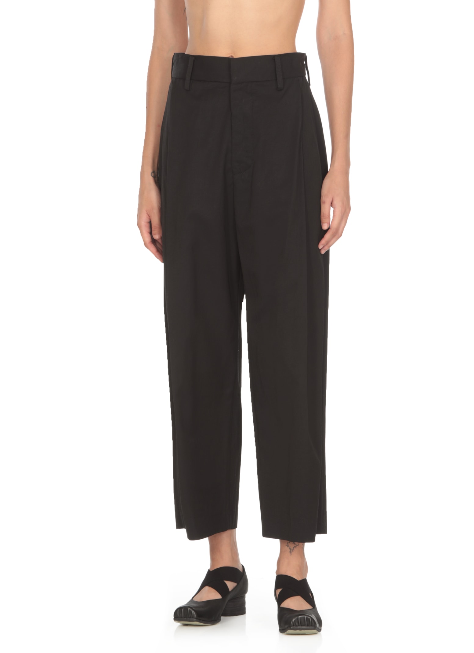 Shop Uma Wang Pudding Pants In Black