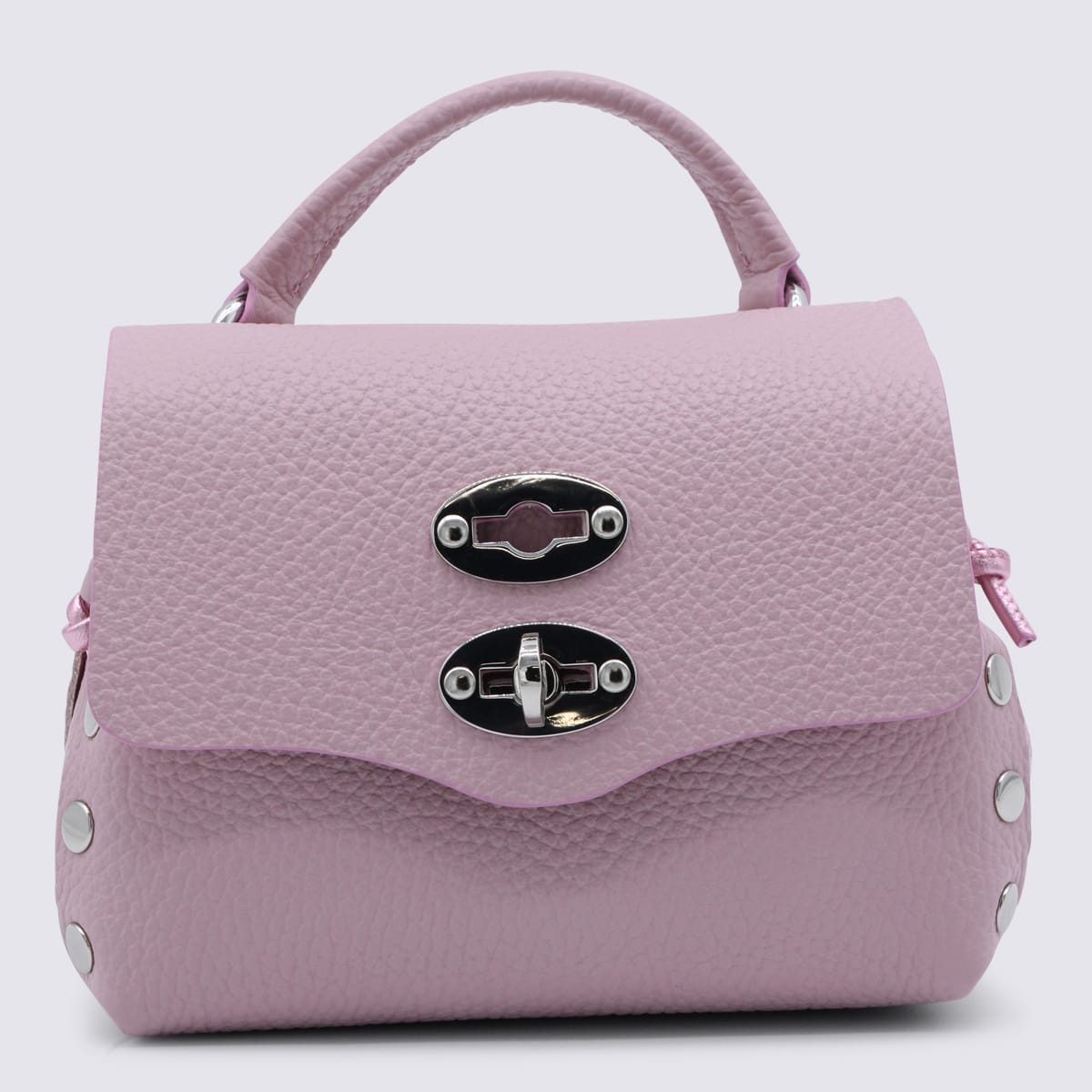 Zanellato Pink Leather Postina S Baby Top Handle Bag