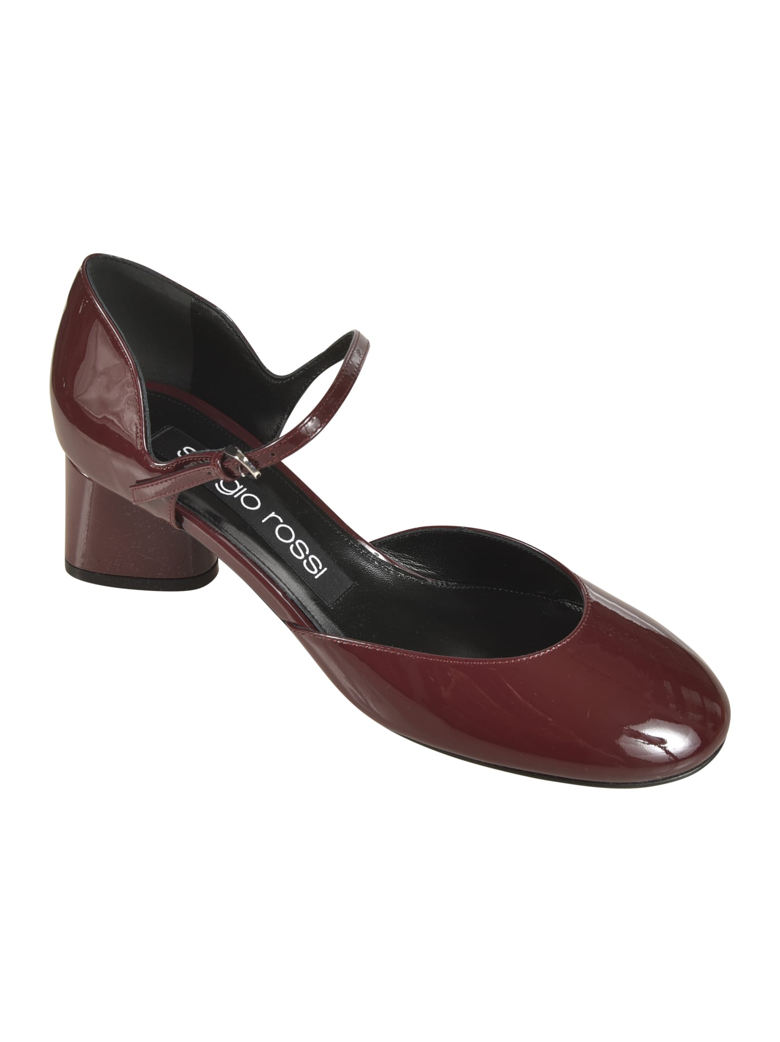 Shop Sergio Rossi Pilier Pumps In Wine