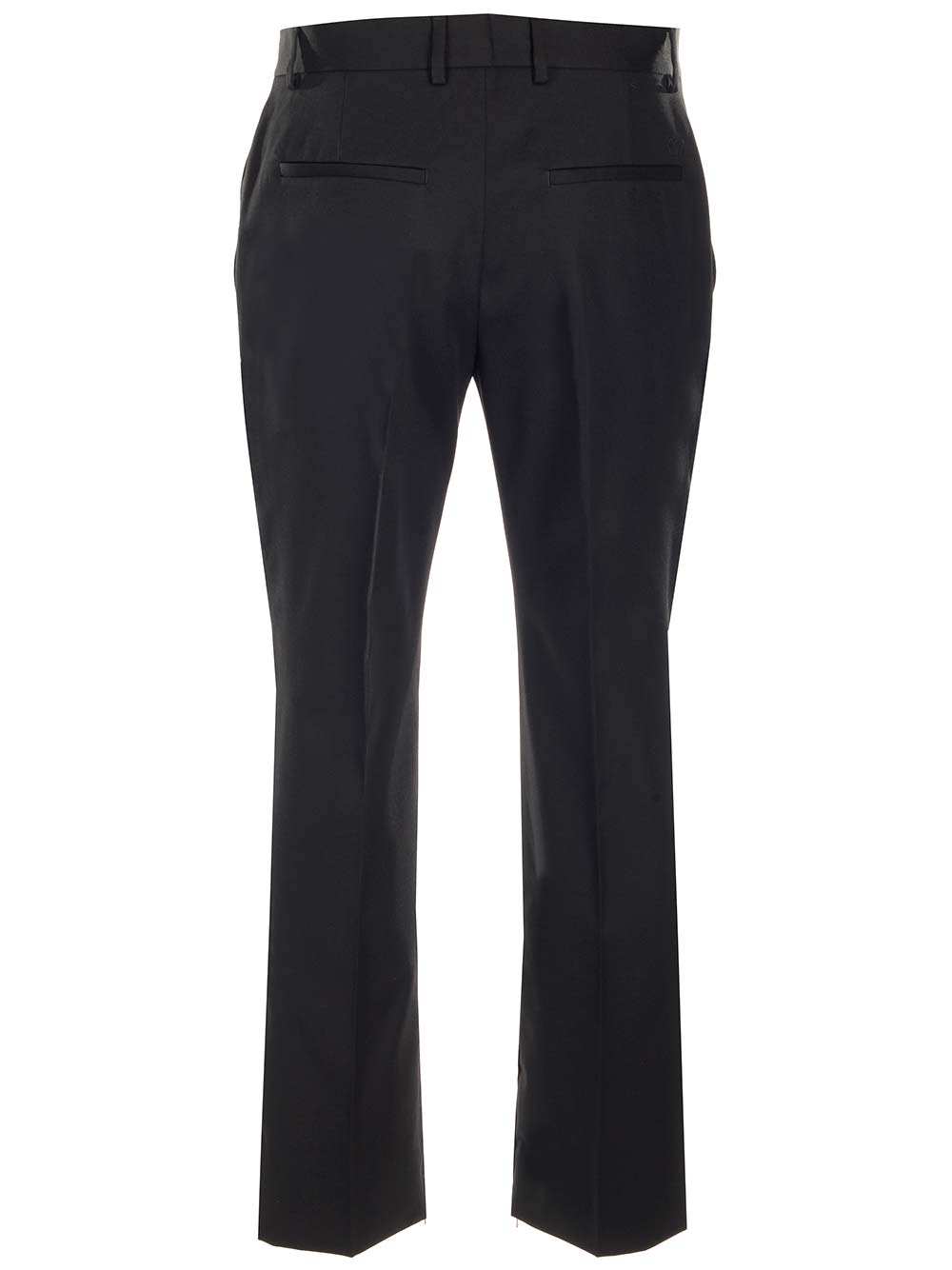 Shop Off-white Slim Fit Tailored Trousers In Black