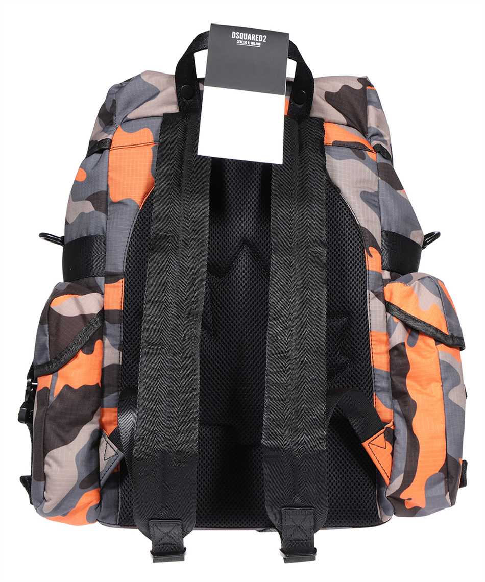 Shop Dsquared2 Printed Nylon Backpack In Multicolor