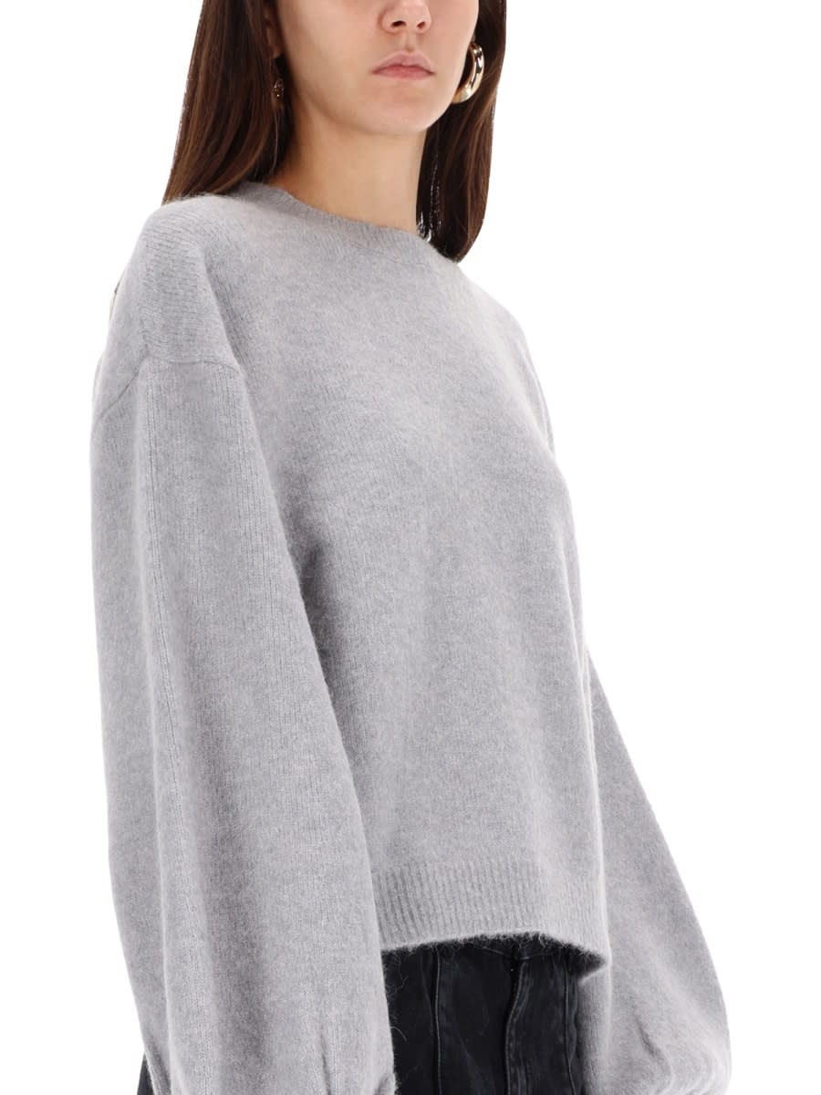Rotate Birger Christensen Sweater With Wide Sleeves In Gray