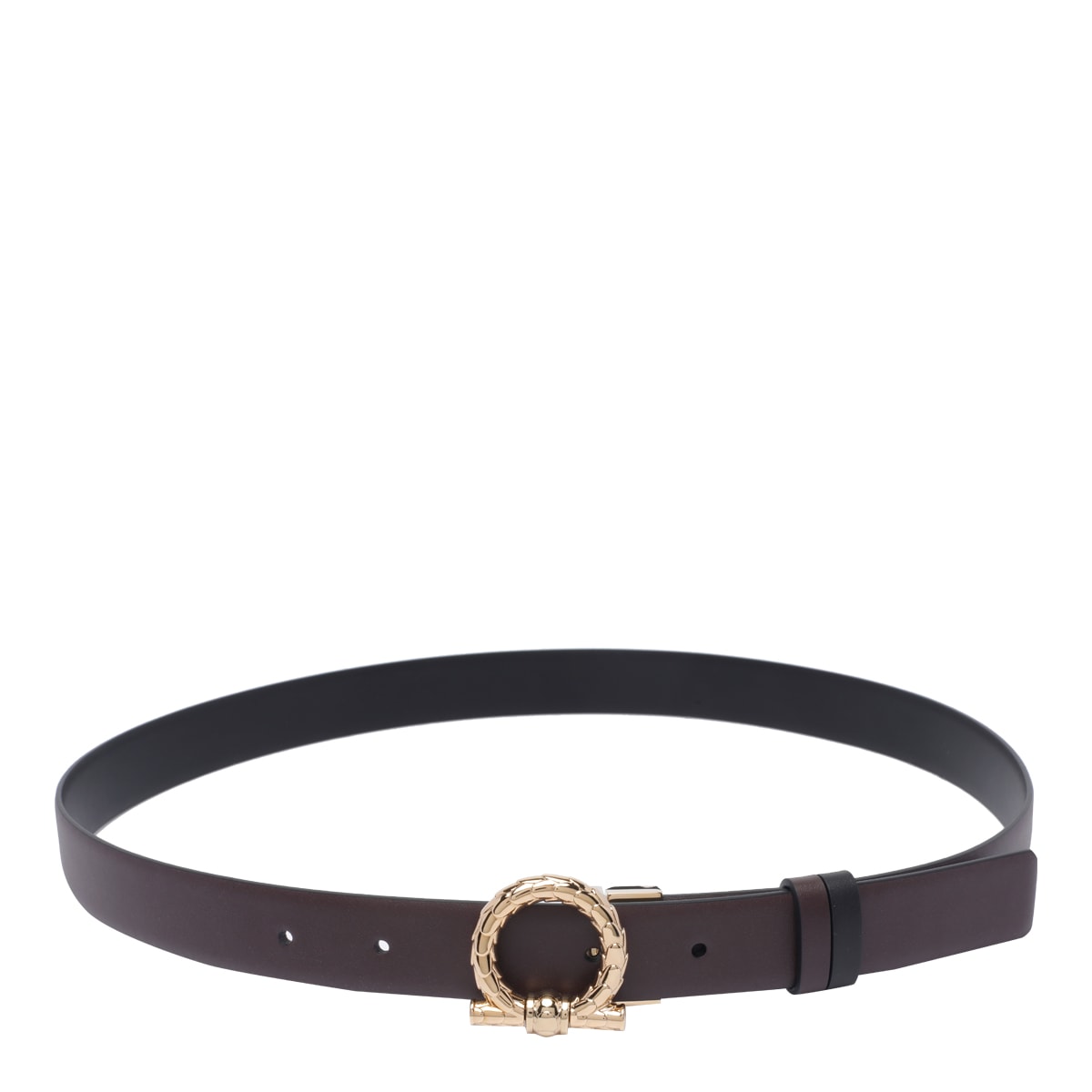 Ferragamo Gancini Torchon Belt In Red