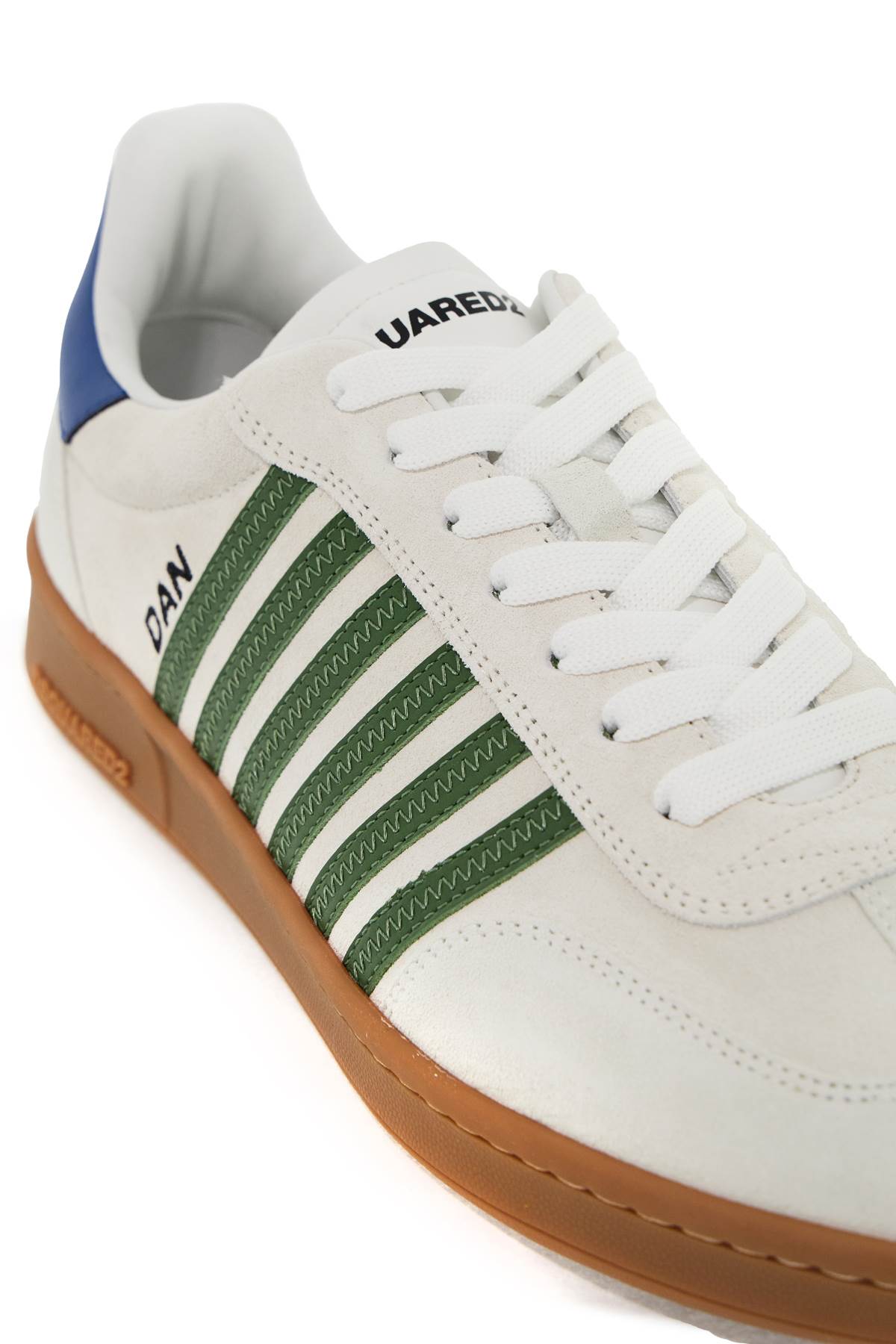 Shop Dsquared2 Boxer Sneakers In Bianco+verde+azzurro