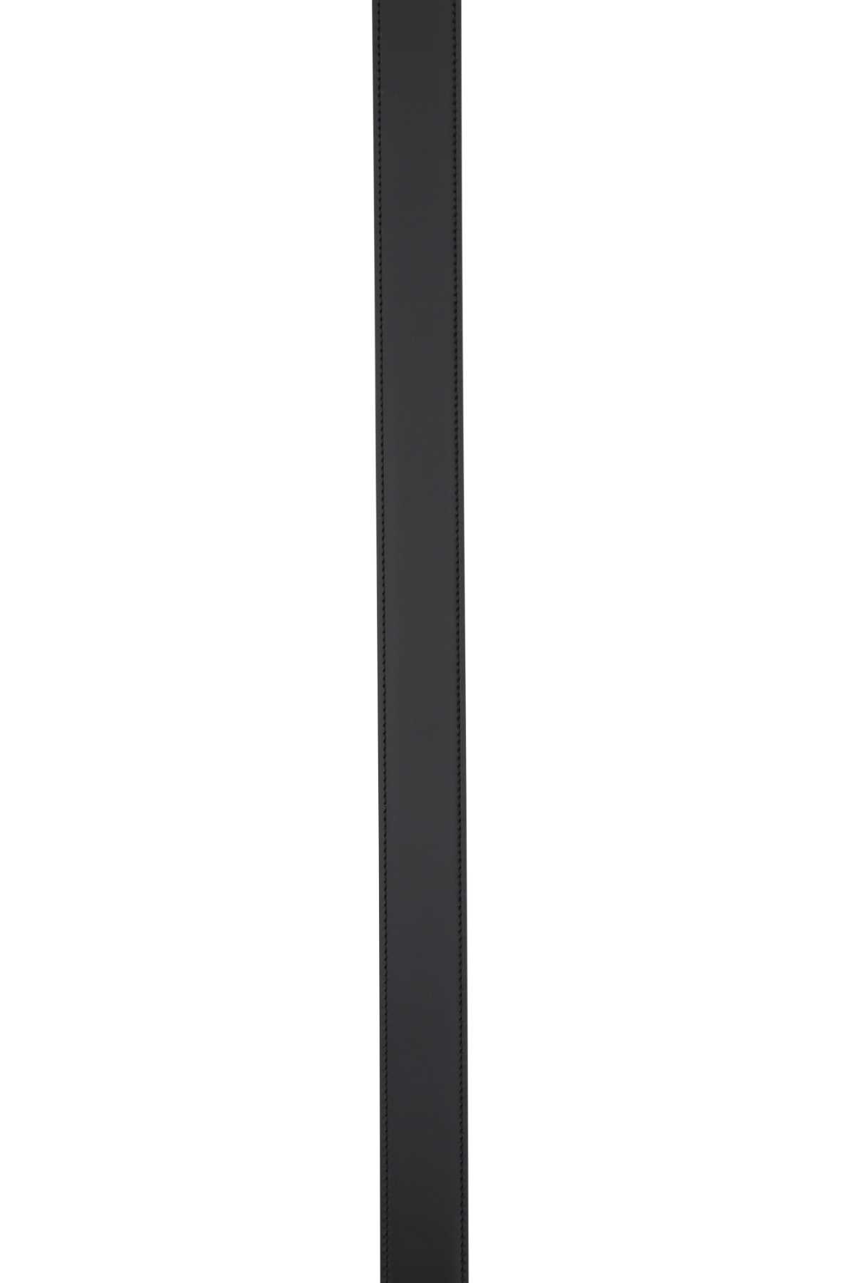 Ferragamo Black Reversible Logo Buckle Solid Belt In Black