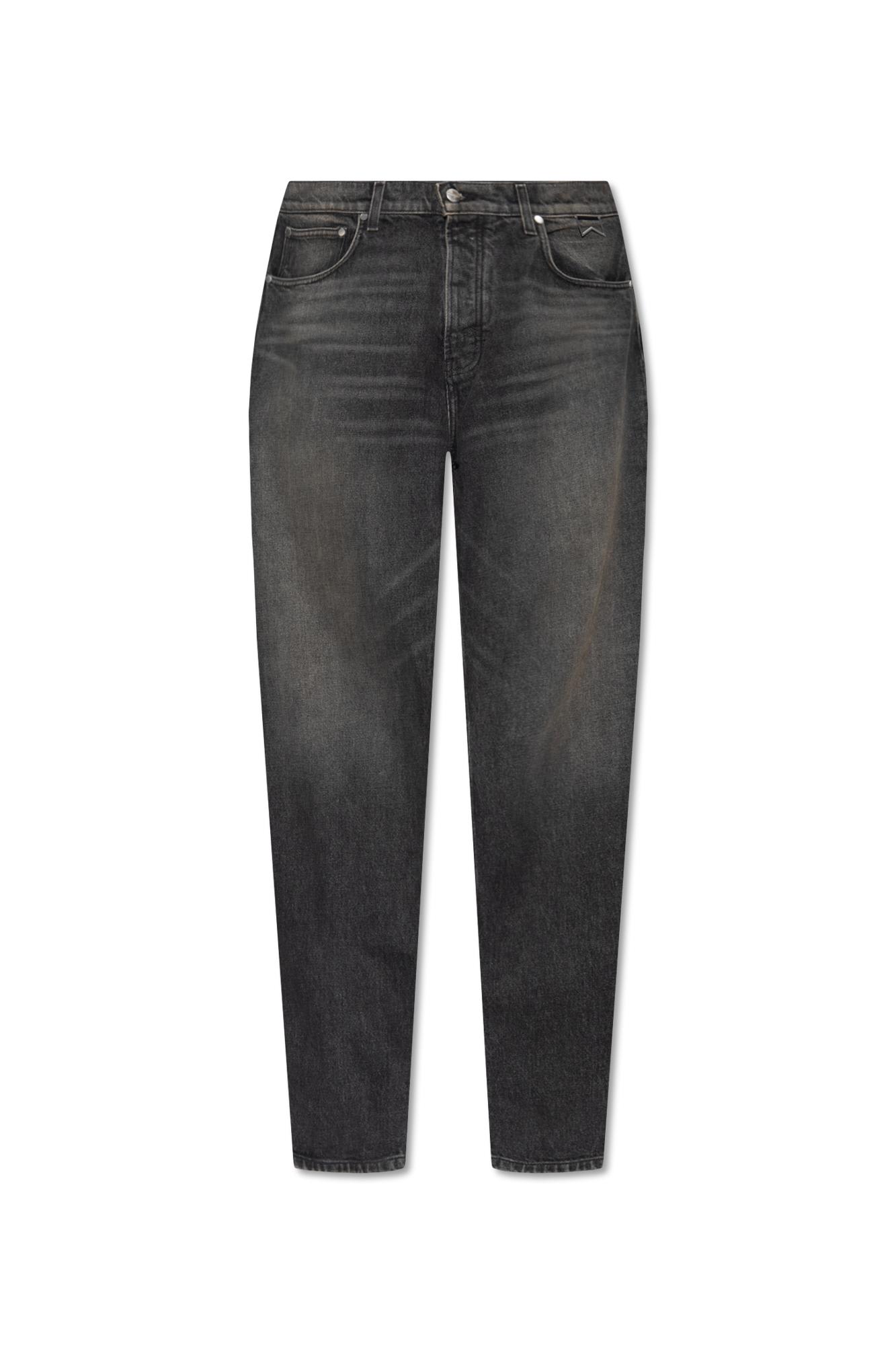 Rhude Jeans With Straight Legs In Black