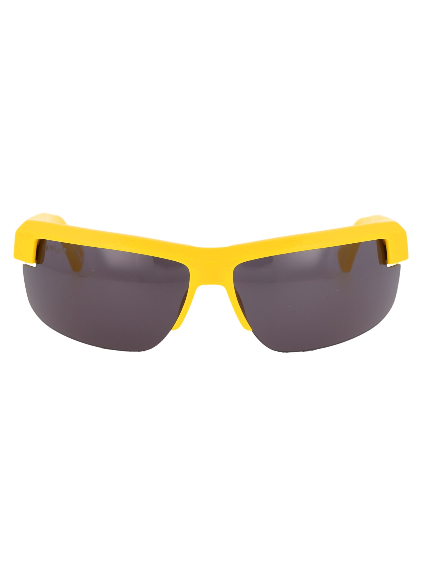 Off-White Men's Volcanite Acetate Wrap Sunglasses