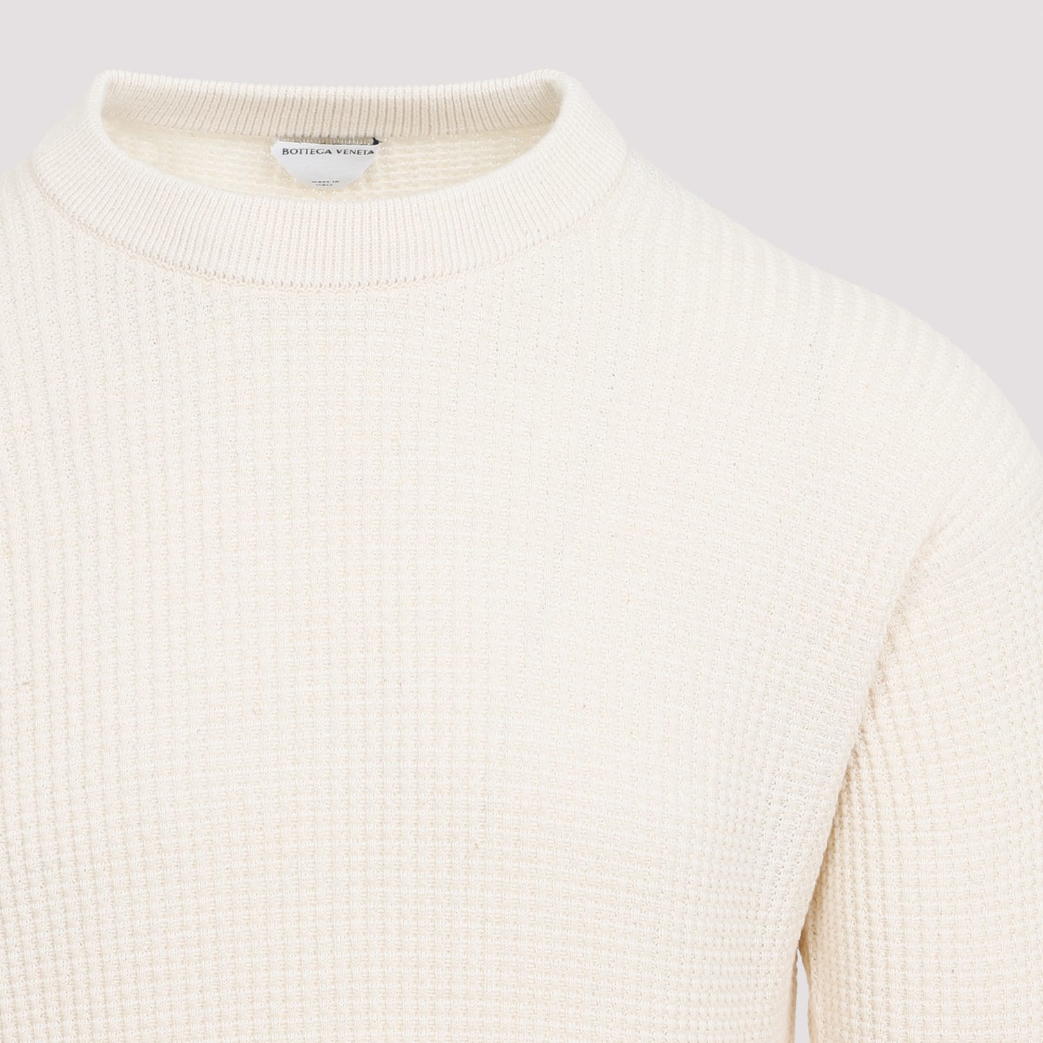 Shop Bottega Veneta Cotton Sweater In Dove