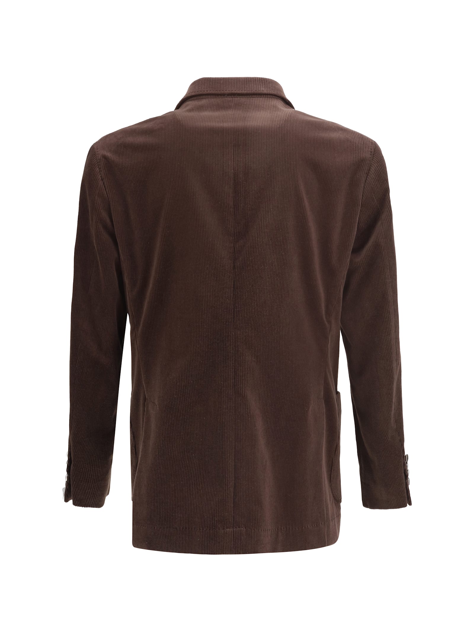 Brunello Cucinelli Velvet Blazer Jacket In Brown