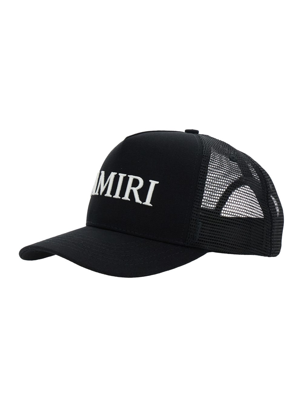 Amiri Black Baseball Cap With Logo Lettering On The Front And Mehs Panels In Cotton Man In Black