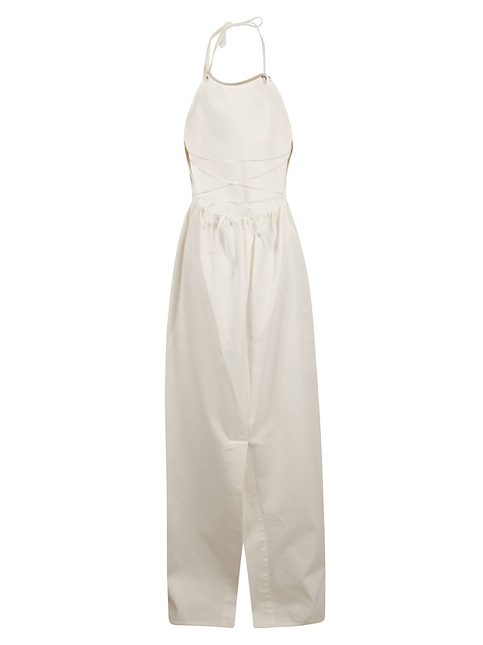 Shop Max Mara Europa Dress In Bianco