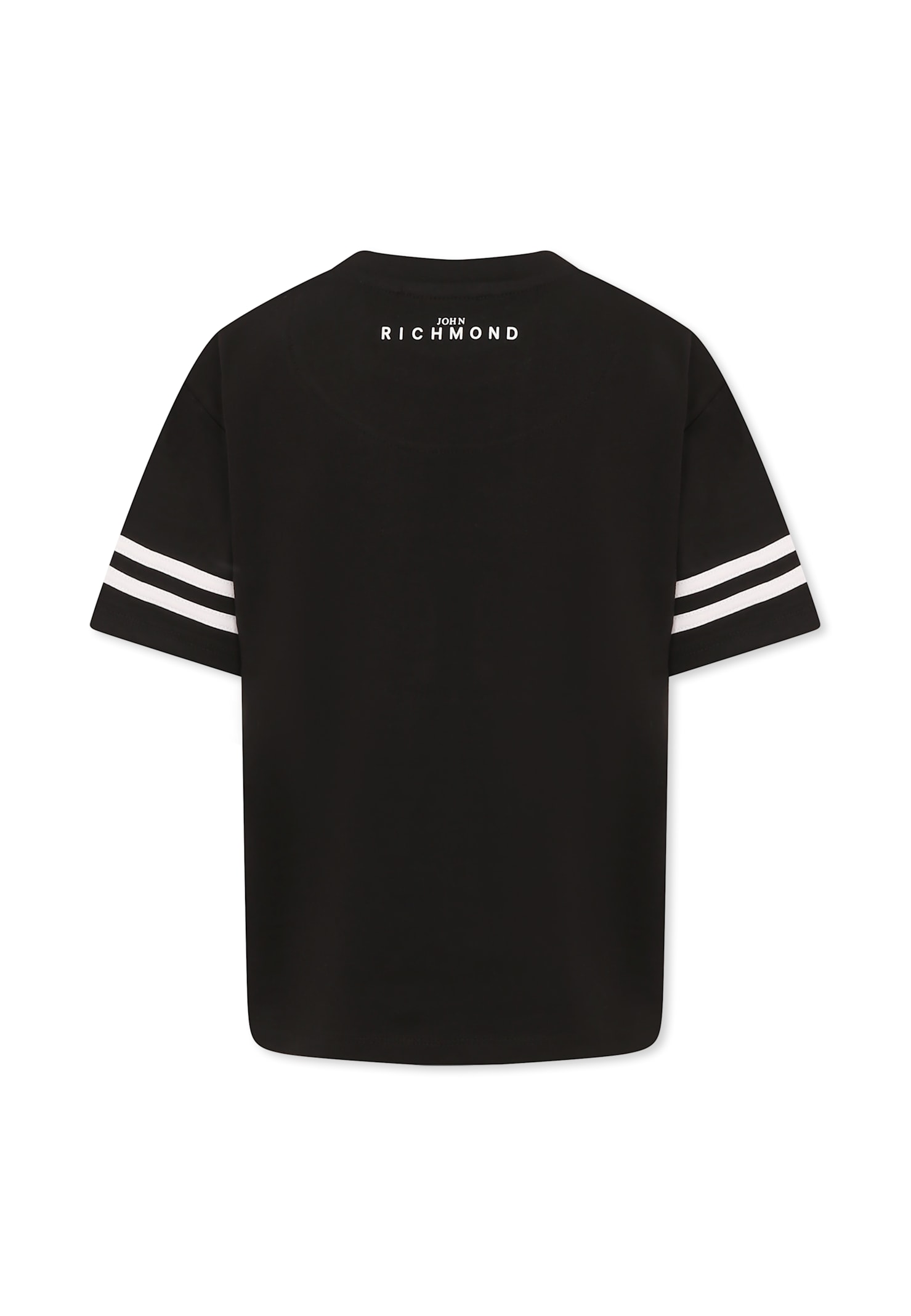 Richmond Black T-shirt For Kids With Logo