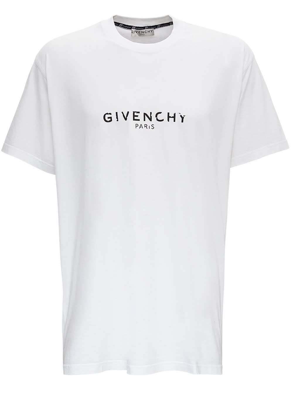 Givenchy Oversize Jersey T-shirt With Vintage Logo Print