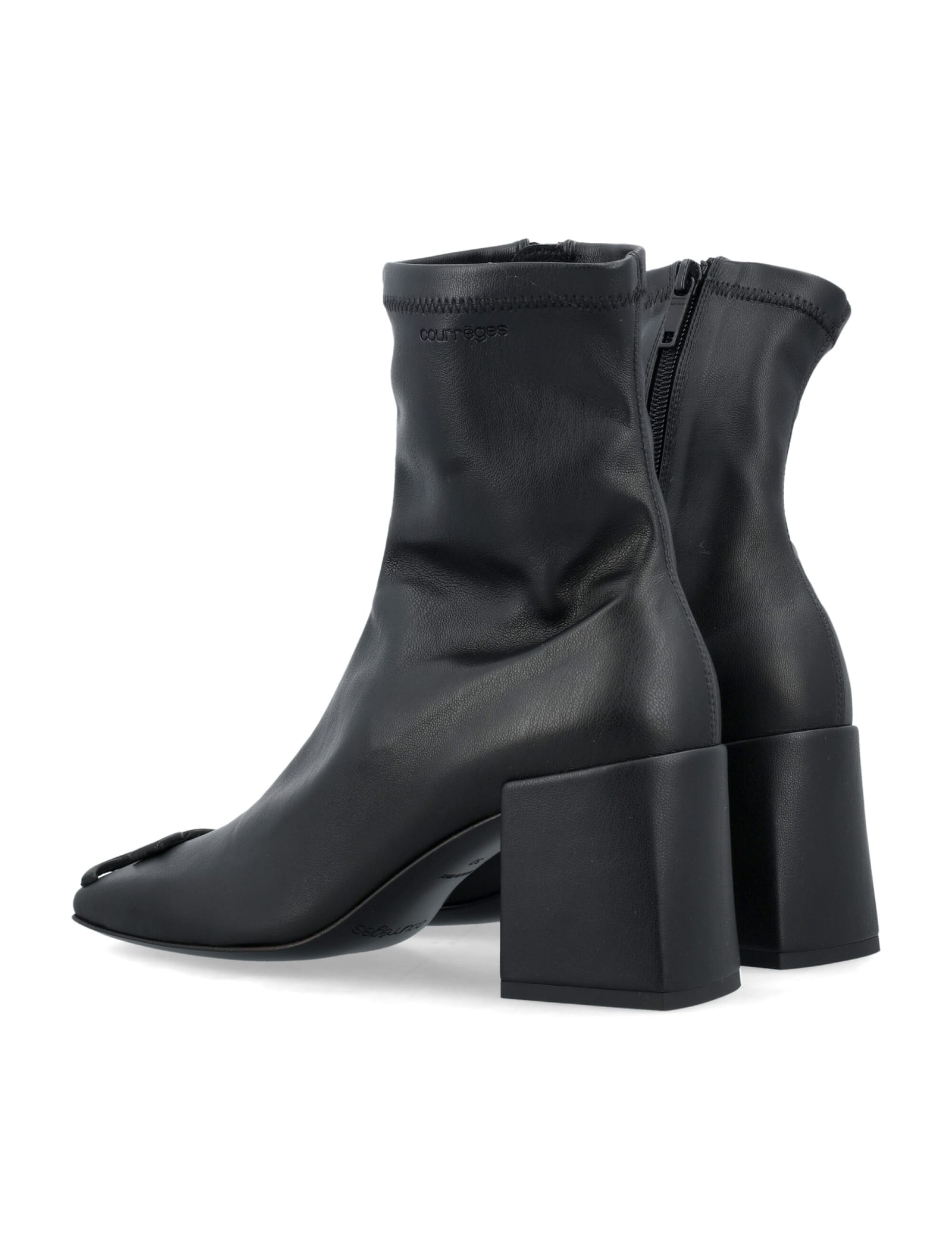 Shop Courrèges Re-edition Ankle Boots In Black