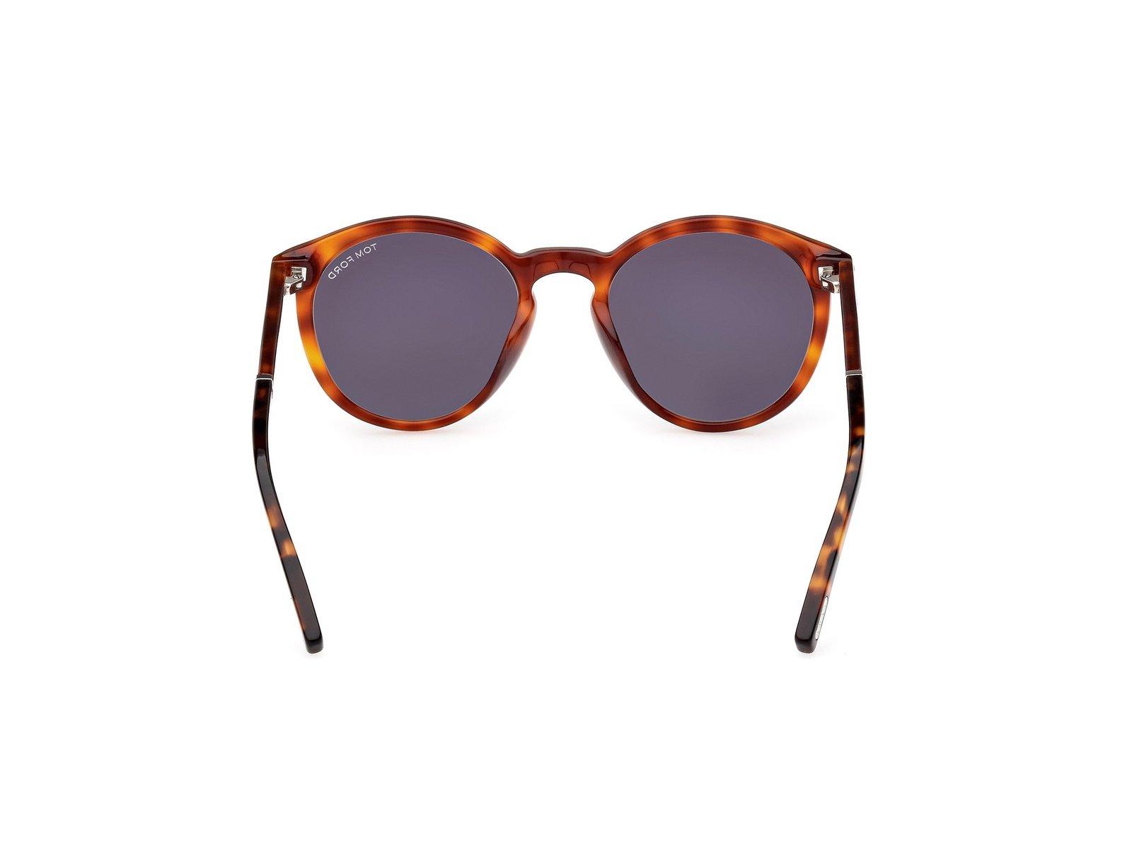 Shop Tom Ford Round Frame Sunglasses In 53a