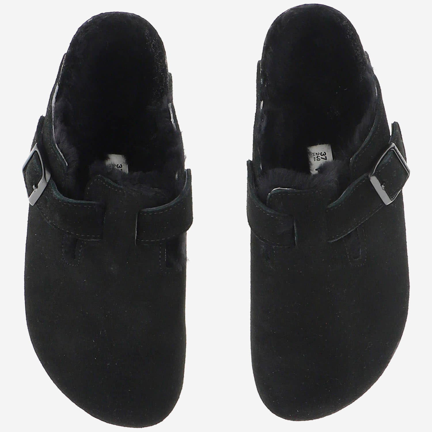 Shop Birkenstock Boston Mules In Black