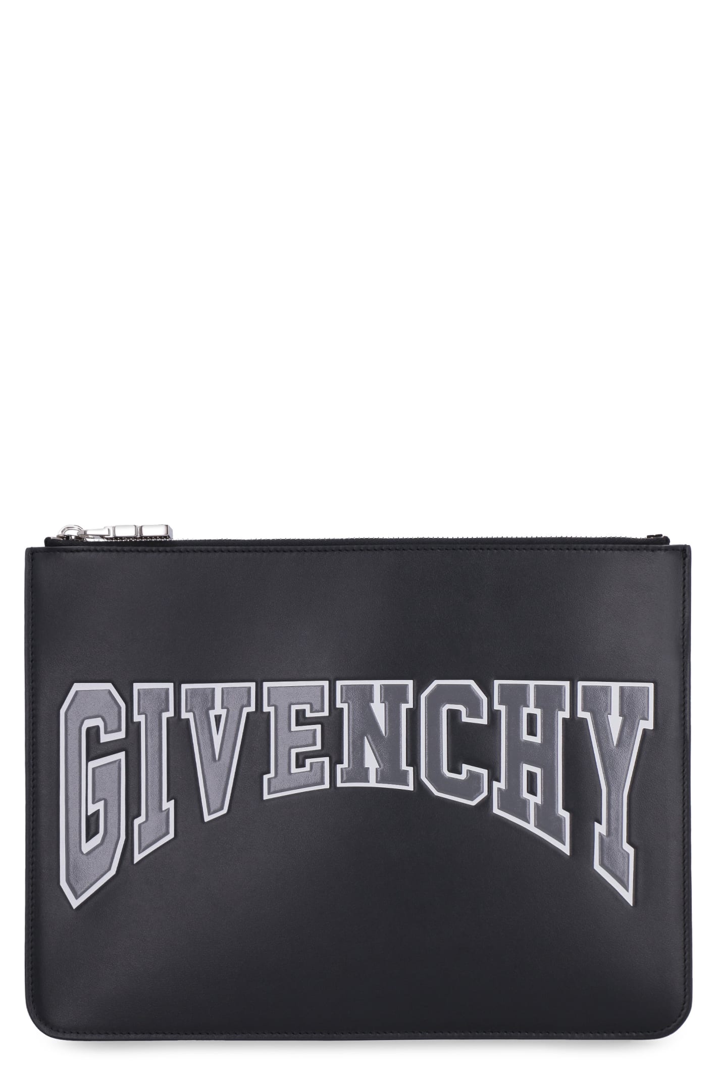 Givenchy Logo Detail Flat Leather Pouch